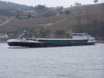 Die  Red Dragon  auf der Mosel bei Wellen, 04.02.2006
