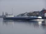 Die  Marie Joseph  auf der Mosel bei Wellen, 12.02.2006