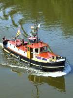 Deutschland, Saarland, Merzig,  de ol Trischen  wurde als Schleppboot für die Arbeit mit Schuten im Wattenmeer (Behördenboot) bis zur Außerbetriebsetzung Mitte der 80er Jahre