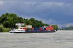 Containerschiff  Promessa  auf dem Rhein bei Bad-Honnef - 11.07.2012