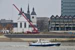 . Boot WSP 6 der Wasserschutzpolizei aufgenommen auf dem Rhein in Köln.  20.11.2014