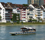 Rheinfähre  Vogel Gryff  in Basel, Juli 2016