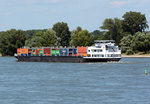 GMS  Nova  mit Containern auf dem Rhein in Bonn - 10.07.2016