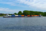 GMS  Montana  mit Containern auf dem Rhein in Mondorf - 06.05.2017