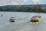 TMS ORANJE NASSAU V und FGS FILIA RHENI auf dem Rhein in Bonn - 02.09.2020