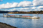 GMS ATLANTA auf dem Rhein bei Remagen - 14.01.2021