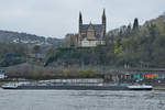 Im Bild das Tankmotorschiff ELINE (ENI: 02335698), welches hier Anfang April 2021 auf dem Rhein unterwegs ist.