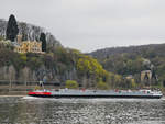 Das Gastankmotorschiff IMPERIAL GAS 92 (ENI: 04812890) war Anfang April 2021 auf dem Rhein bei Unkel zu sehen.