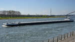 Das Gütermotorschiff CHILANDIA (ENI: 02324394) auf dem Rhein unterwegs.