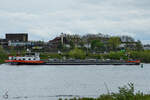 Das Tankmotorschiff SYNTHESE 2 (ENI: 02324596) war Anfang Mai 2021 auf dem Rhein bei Duisburg zu sehen.