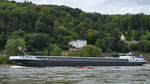 Das Gütermotorschiff DEALO (ENI: 02326158) war Anfang August 2021 auf dem Rhein bei Remagen zu sehen.