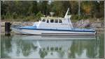 Das Gendarmerie-Boot G-7901 liegt am 11.08.2008 oberhalb der Schleuse Vogelgrun am Grand Canal d'Alsace (Rheinseitenkanal).