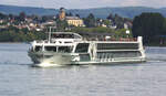 Passenger ship. GRACE (ENI:07002029) L.135 m B.11,40 m  Flagge Schweiz auf dem Mittelrhein zu Tal am 11.06.2022 in Andernach.