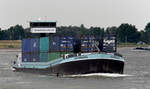 GMS SAYONARA (ENI:02317674) L.85,50 m B.11,40 m T2084 Flagge Niederlande auf dem Rhein zu Berg am 09.07.2022 in Xanten.
