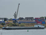 Das Gütermotorschiff REVISIO (ENI: 06002827) auf dem Rhein, so gesehen Ende August 2022 in Duisburg.