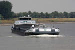 GMS ARCILLA (ENI:02206539) L.110 m B.11,40 m T 3066 Flagge Niederlande auf dem Rhein zu Berg am 09.07.2022 in Xanten.