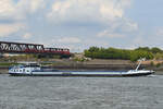 Das Gütermotorschiff PRINCESS (ENI: 02325046) befährt den Rhein, so gesehen Ende August 2022 in Duisburg.