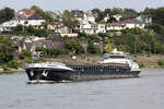 GMS ADRIAAN-J (ENI:02322824) L,105 m B.10,50 m t 2327 Flagge Niederlande auf dem Rhein zu Tal am 17.08.2023 in Andernach.