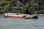 GMS PARADOX (ENI:02324692) L.110 m B.11,45 m T 3026 Flagge Niederlande auf dem Rhein zu Berg am 12.06.2023 in Oberwesel.