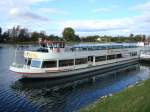  Weinland Baden  am Anleger in Breisach am Rhein,  250 Passagiere , 2x250PS Deutz-Dieselmotoren ,BJ.1980 Umbau und Erweiterung 2006,  Okt.2008  