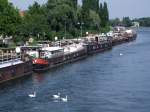 Hausboote im Hafen von Straßbourg; 080829