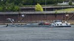 Ende Mai 2025 war auf dem Rhein bei Duisburg der Pulvertanker TRYPA (ENI: 03270638) zu sehen.