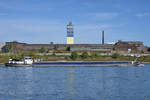 Das Gütermotorschiff SPLENDID (ENI: 02331217) fährt den Rhein hinauf.