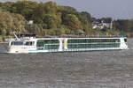 MS AUERLIA (ENI: 02340510) auf dem Rhein in Köln-Niehl am 04.10.2025
