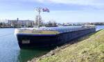 GMS KENYRO ENI 06004159, ankert im Rheinhafen Breisach, Dez.2025