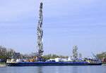 GMS KENYRO ENI 06105723, ankert im Rheinhafen Neubreisach (Neuf-Brisach) Elsa�, M�rz 2026