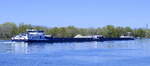 SGMS INGE ENI 02331067 und GSL INGE II ENI 02330600, rheinabw�rts nach Breisach, Heckansicht, April 2026