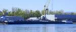 GMS OOSTWIND ENI 02103336, ankert im Rheinhafen von Neubreisach (Neuf-Brisach) Elsa�, April 2026