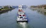 SGMS GRINDELWALD ENI 07001731 und GSL M�RREN ENI 07001811, rheinabw�rts nach der Staustufe Vogelgr�n/Elsa�, April 2026