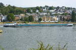 G�termotorschiff HOSTA, ENI 04813770, Flagge NED. Auf dem Rhein bei Koblenz-Pfaffendorf am 31,07.2026.