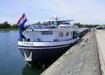 GMS LYDIA ENI 02313791, ankert im Rheinhafen Breisach, Heckansicht, Mai 2026