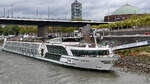 Das 135 Meter lange Luxus-Flusskreuzfahrtschif INSPIRE (ENI: 65000006) wurde 2013 gebaut. (D�sseldorf, September 2026)
