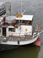 Der Kapit�n hat wohl seine besten Tage hinter sich, so gesehen Anfang September 2026 in D�sseldorf auf dem Restaurantschiff ALLEGRA (ENI: 07001347).