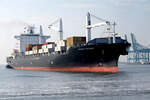 Container ship.