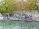 Seine Paris - MS NINA ( Hausboot )in Paris am 16.10.2009