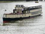 London am 16.07.2009, Themse, Ausflugsboot 'Viscount'