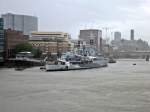 Die HMS Belfast auf der Themse in London. Es ist ein britisches Kriegsschiff, das heute ein Bestandteil des Imperial War Museums ist. 15.06.2013 