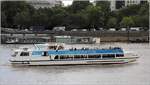 Die BONITO der London Eye River Cruise ist am 06.06.2019 auf der Themse unterwegs.