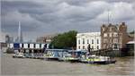 An der Polizeitstion im Londoner Stadtteil Wapping (Borough of Tower Hamlets) unterhält die Marine Policing Unit der Metropolitan Police eine Pier und eine kleine Werft für ihre Polizeiboote. 09.06.2019