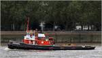 Die 1965 gebaute GPS NAPIA (IMO 8730625) ist am 09.06.2019 auf der Themse in London unterwegs. Sie ist 27 m lang und 6,90 m breit. Sie verfügt über eine Maschinenleistung von 671 kW und einen Pfahlzug von 16 t. Heimathafen ist London (Vereinigtes Königreich).