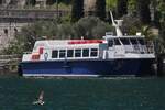 FGS Catullo, liegt am Ufer des Gardasees in Riva del Garda vor Anker. 05.2025