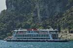 Die Fhre Tonale hat den Anleger in Riva del Garda fast erreicht. 05.2025