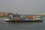M/S  Nulli-Cedo  stromabwrts in Nijmengen; 31.03.2007