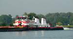 Schubboot  HERKULES II  (01820014 , 40 x 13m)  am 14.08.2025 auf dem  WAAL  bei Gorinchem zu Berg.