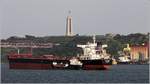 Die 2011 gebaute POLYMNIA (IMO 9447976) wird am 21.04.2017 auf dem Tejo bei Lissabon von der WHITSTAR betankt. Der Bulker ist 291,80 m lang und 45 m breit, hat eine GT/BRZ von 92.183 und eine DWT von 175.800 t. Heimathafen ist Valletta (Malta).