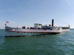 Bielersee - Zu Besuch auf dem Bielersee das Dampfschiff NEUCHATEL unterwegs bei Twann am 04.05.2014